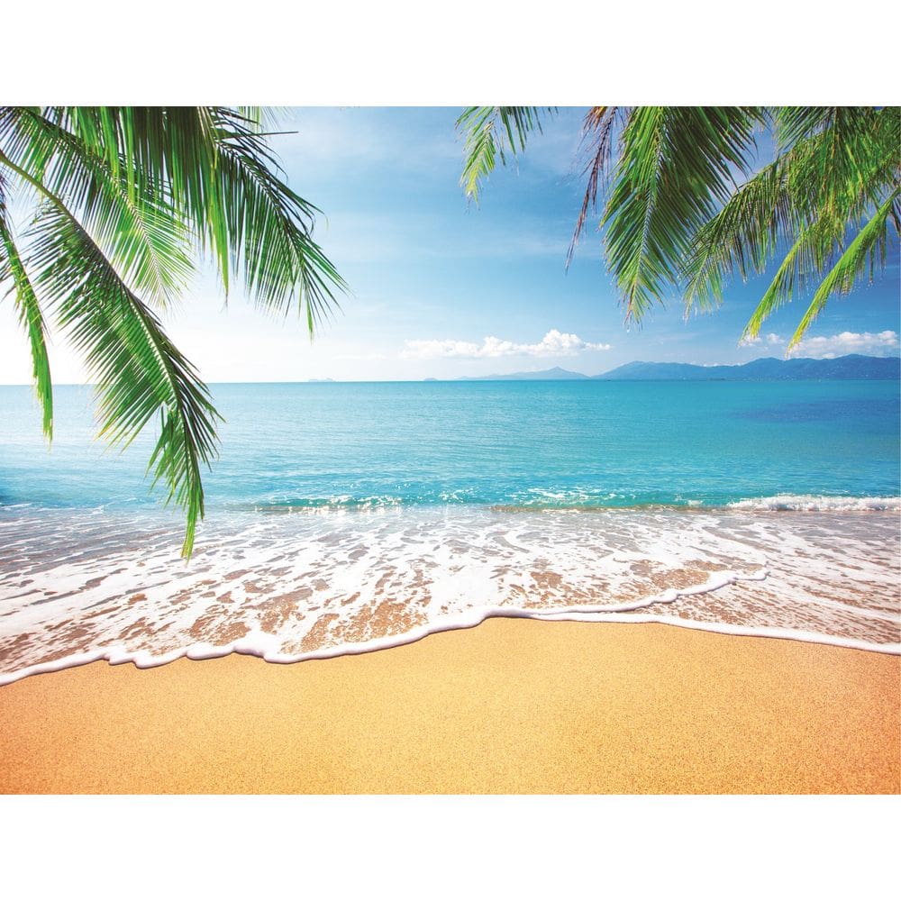 Fundo Fotográfico Em Tecido Praia 2,80X1,50.