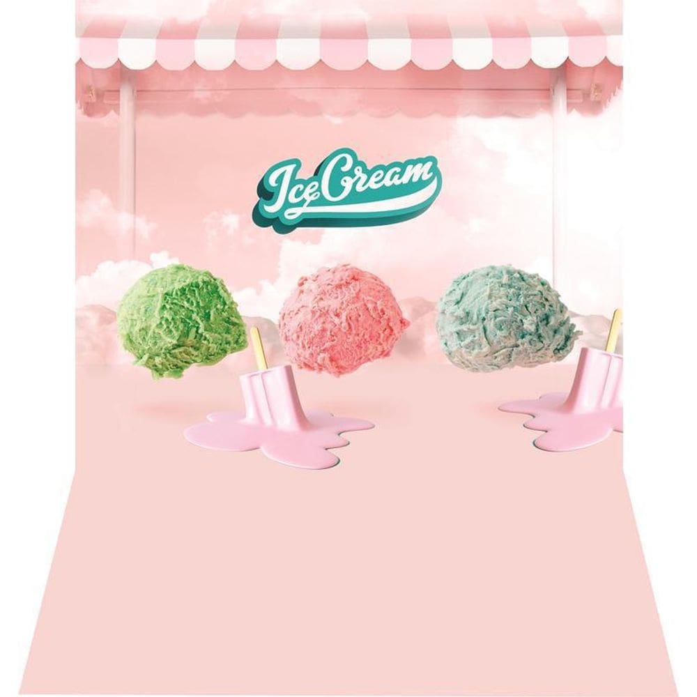 Fundo Fotográfico Newborn Em Tecido Sorvete 1,50X2,20