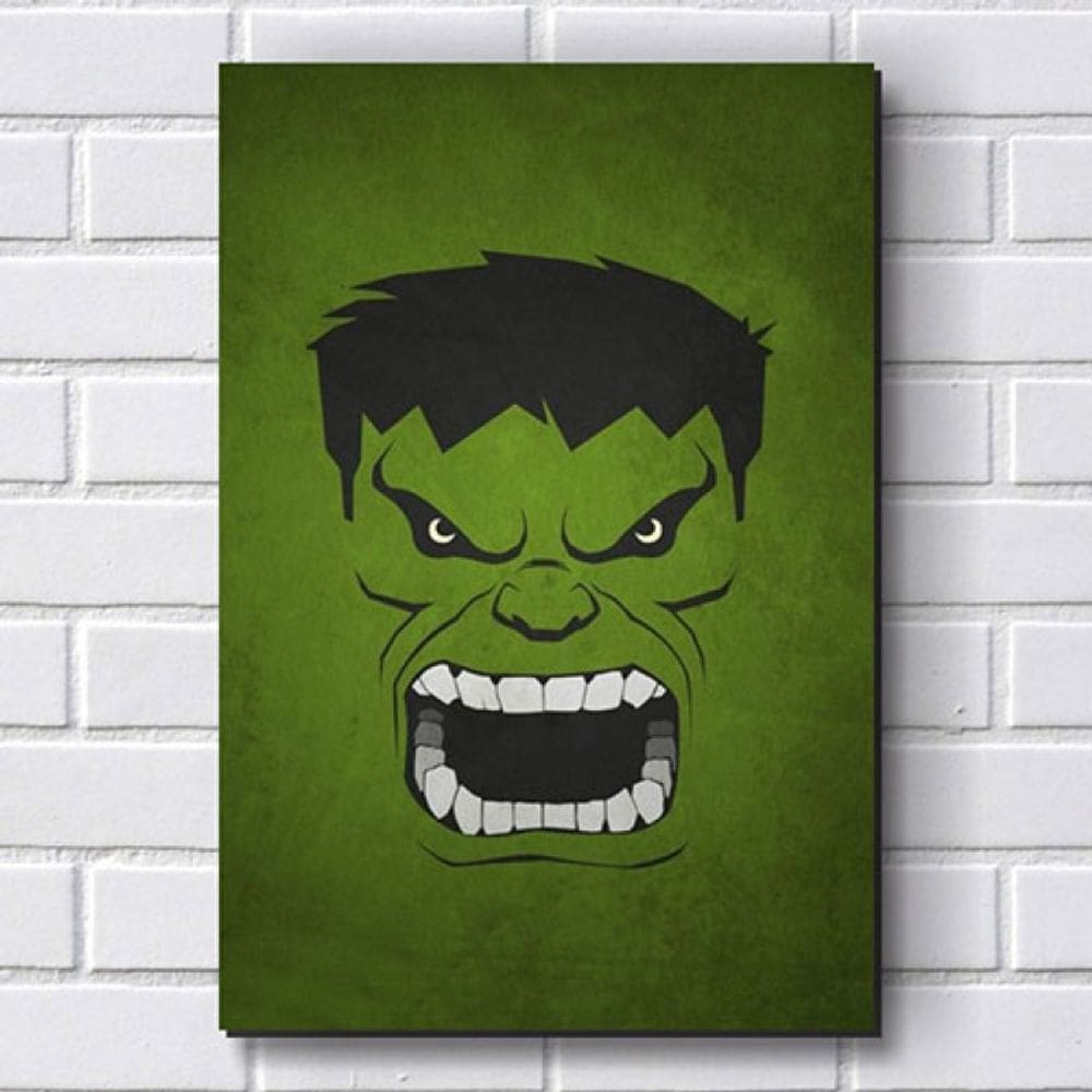 Placa P14 Hulk Vingadores 30X20Cm Mdf