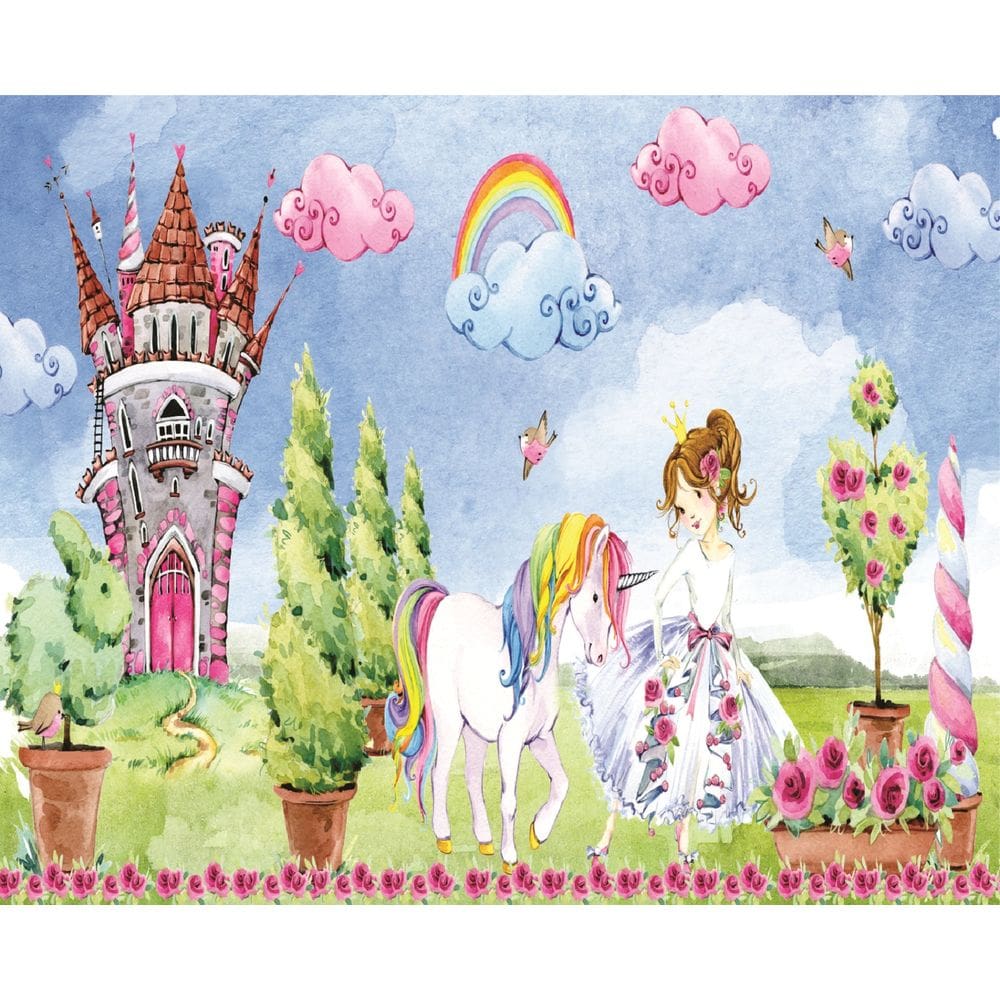 Fundo Fotográfico Em Tecido Princesa Garden 2,60X1,50.