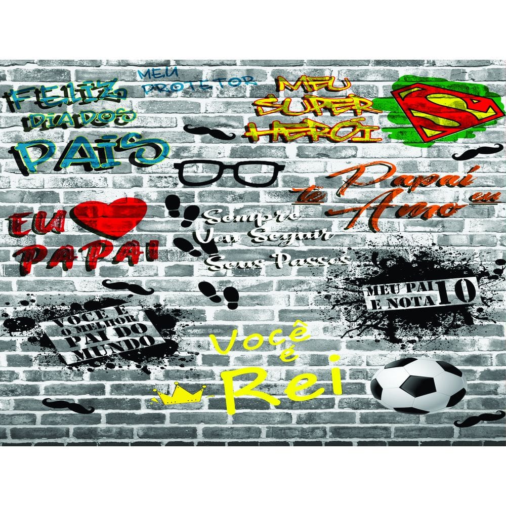 Fundo Fotográfico Em Tecido Super Heroi Pai 2,80X1,50