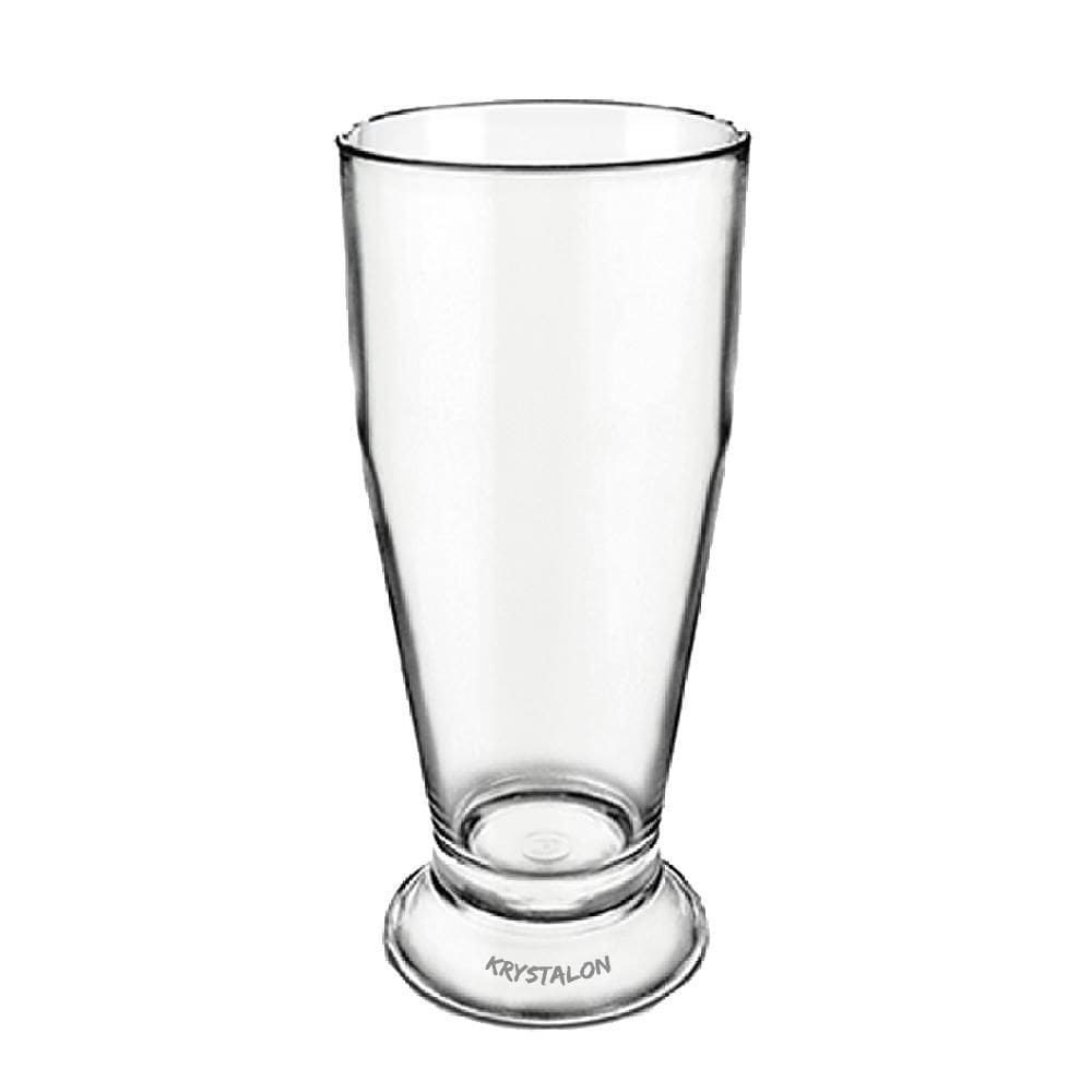 Kit 4 Copos Tulipa 330 Ml Krystalon Transparente Em Acrílico