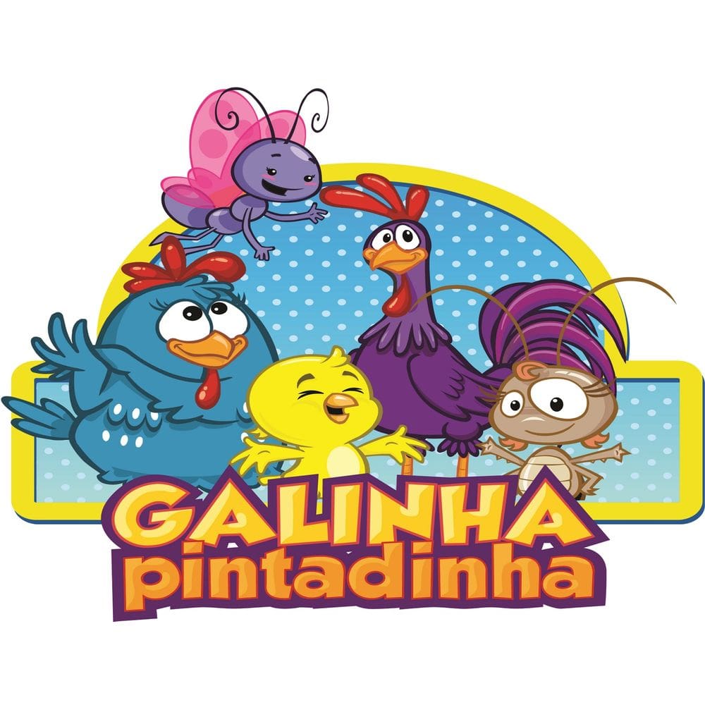 Fundo Fotográfico Em Tecido Galinha Pintadinha 2,20X1,50