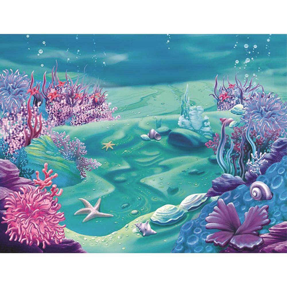 Fundo Fotográfico Em Tecido Fundo Do Mar 2,60X1,50