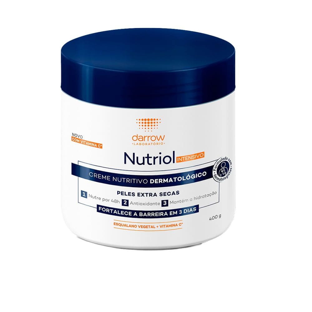 Creme Darrow Nutriol Intensivo Nutritivo Dermatológico Peles Extra Secas 400g