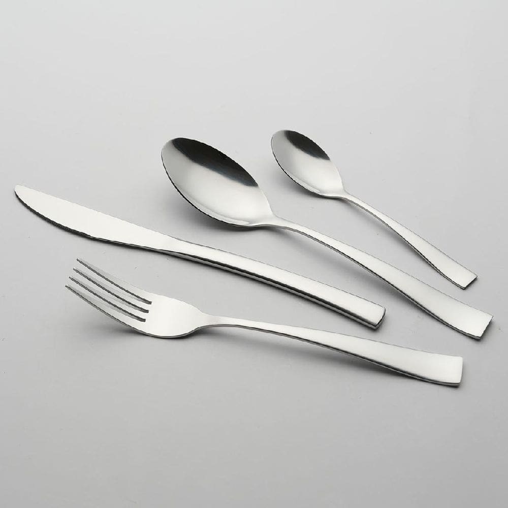 Kit 24 Peças Talheres Faqueiro Home&Co Madison Aço Inox Prateado Faca Colher Garfo