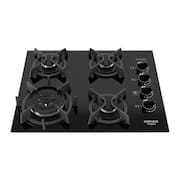 Cooktop Itatiaia Itaplus 4 Bocas Vidro Preto Tripla Chama Bivolt (3700000492)