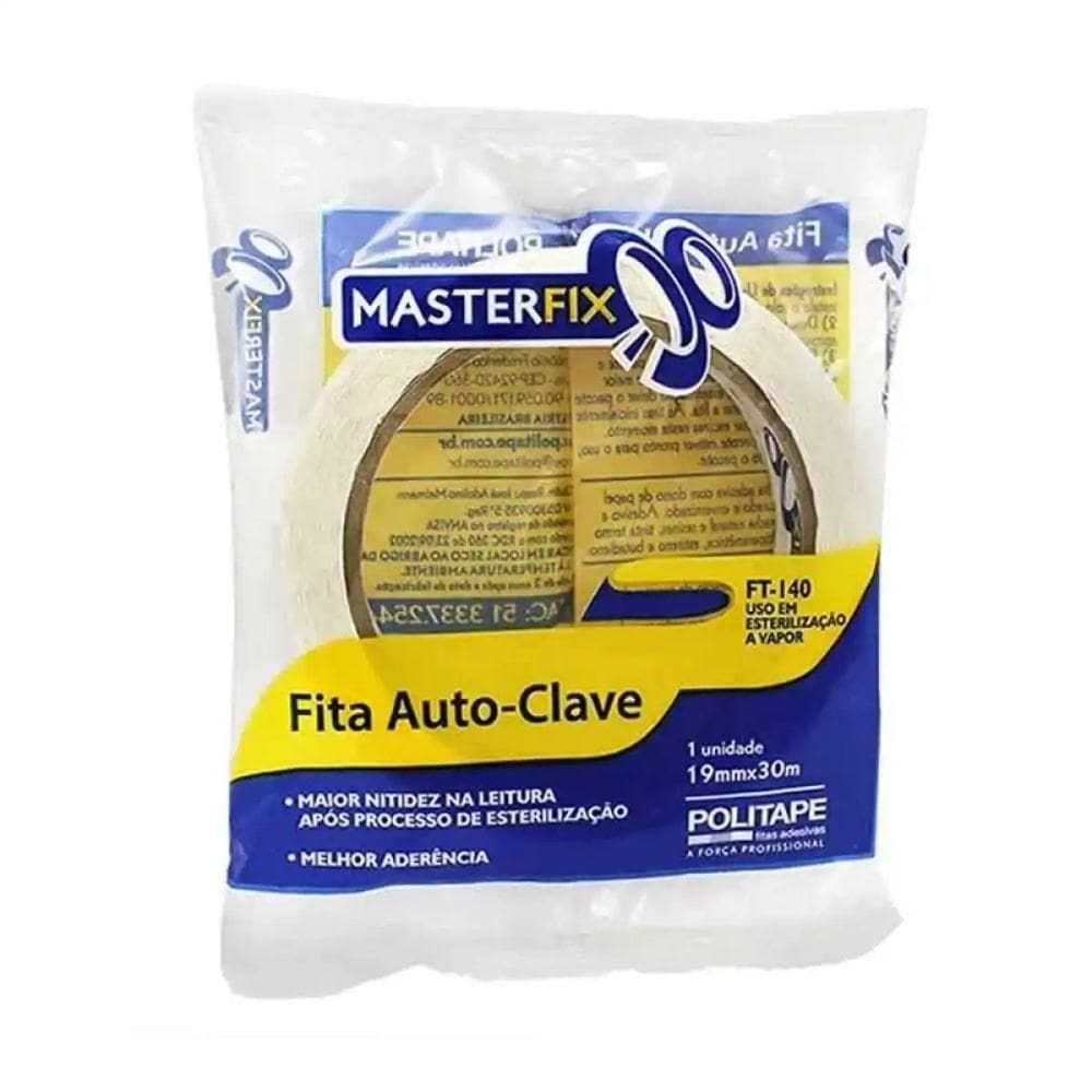 Fita Adesiva Autoclave 19mmx30mm Masterfix