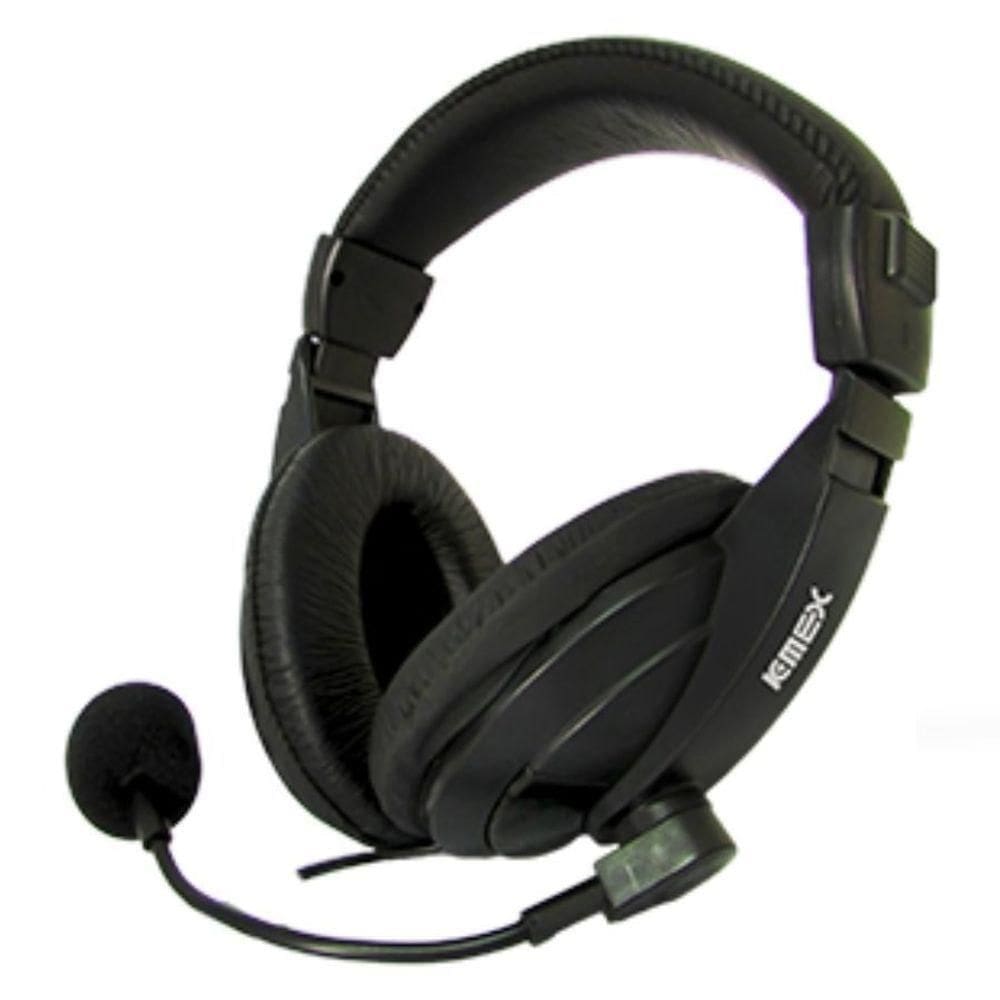 Headset K-mex Ars-7500 C/ Microfone Preto