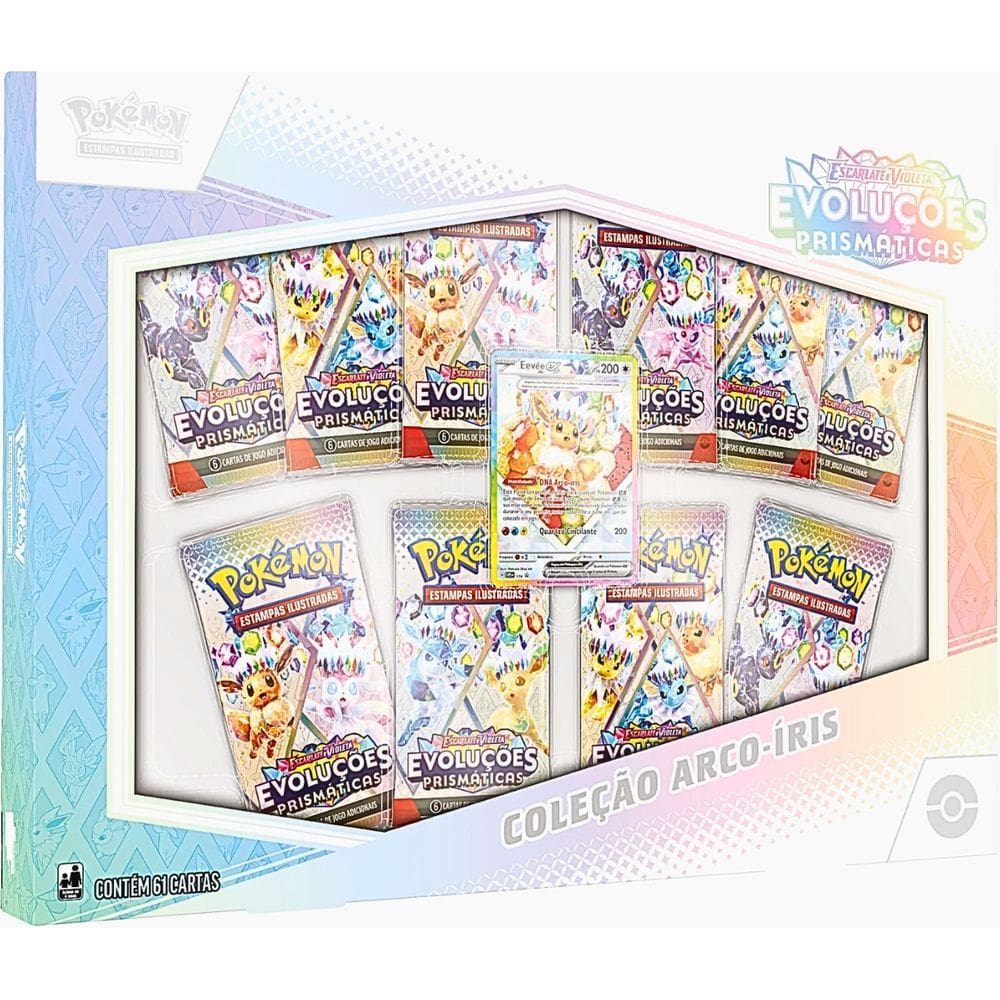 Pokémon EV8.5 Coleção Arco-íris Evolução Prismática Copag