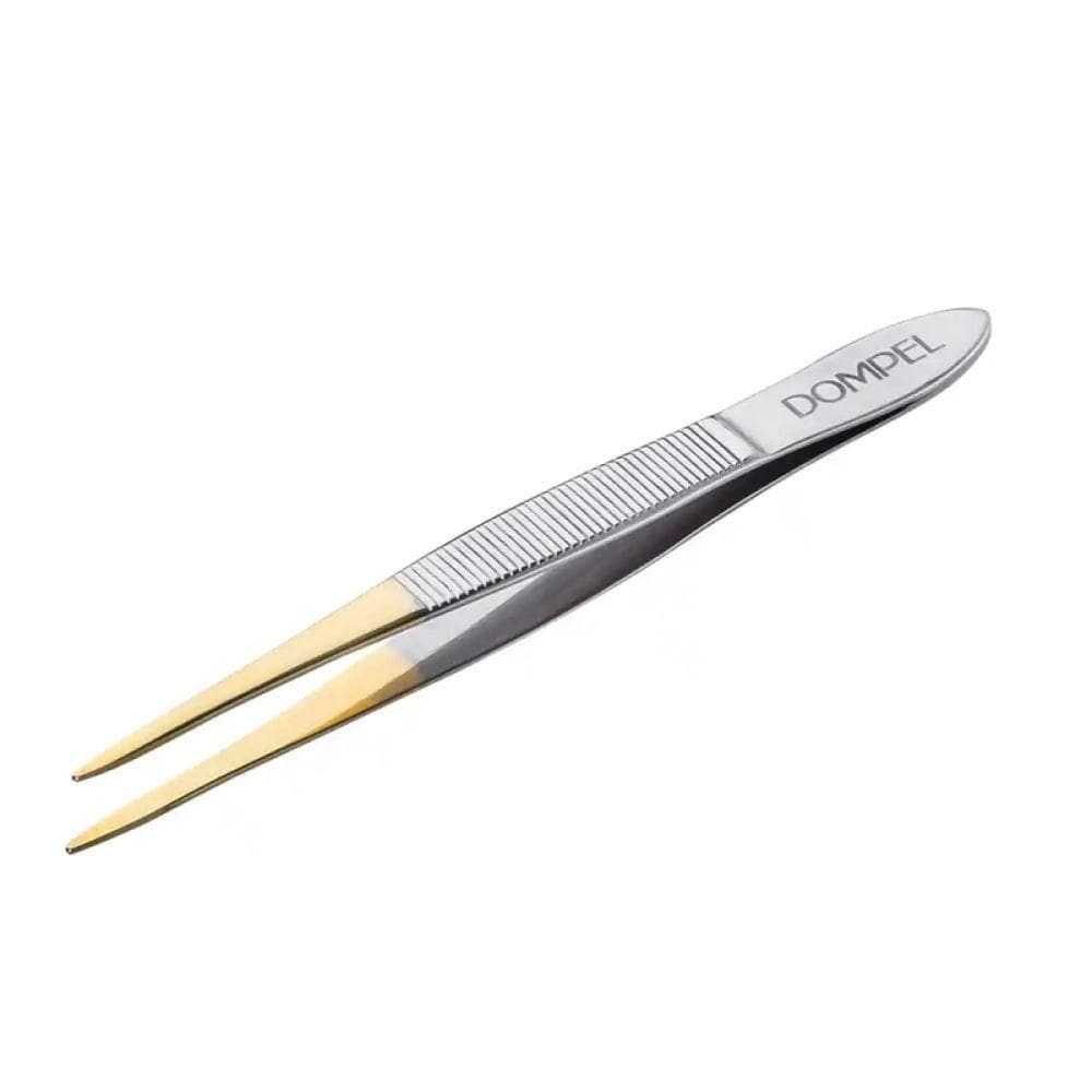 Pinça Fina Para Sobrancelhas Dompel 10cm Ref 4250