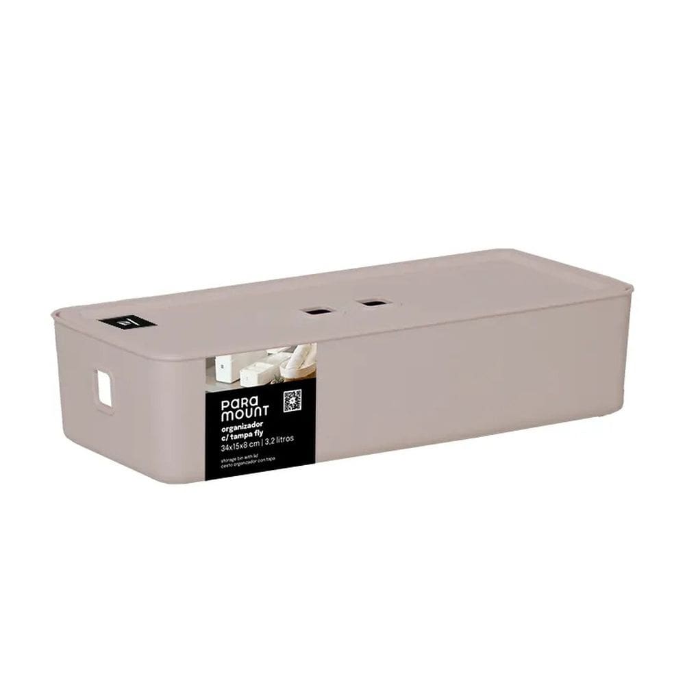 Organizador com Tampa Fly - 3,2L - Creme - Paramount
