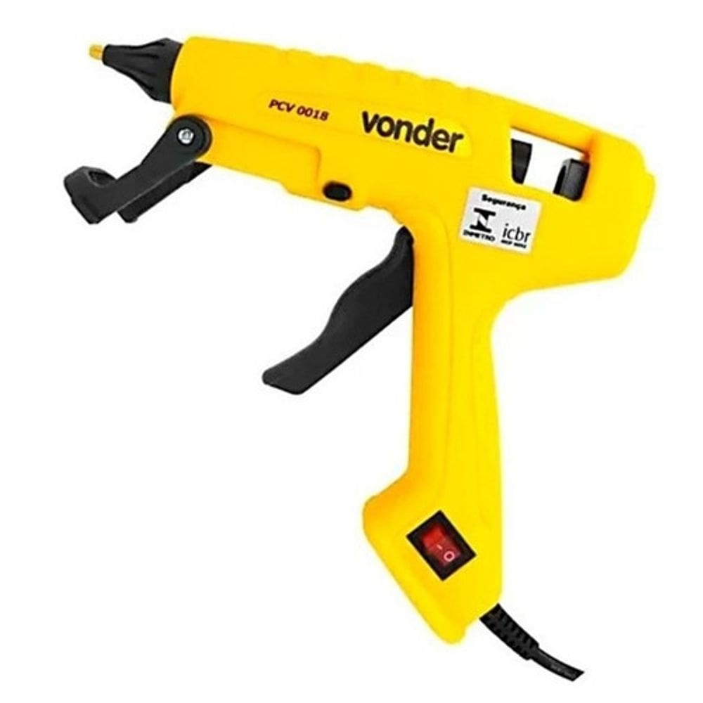 Aplicador de Cola Quente Vonder PCV 0018 100w cor amarelo artesanato escola casa trabalho