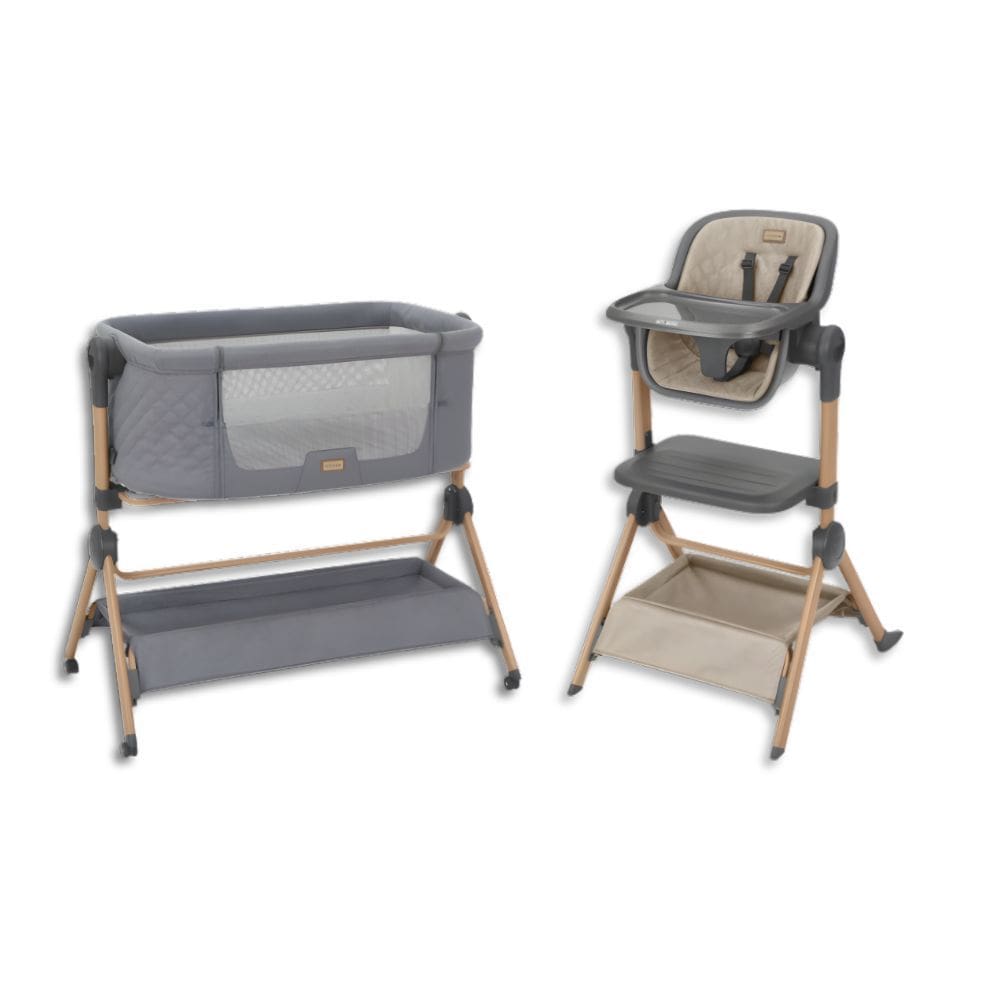 Berco E Cadeira Alta 2 Em 1 Sleat Me Grey (Cinza) - Kikkaboo