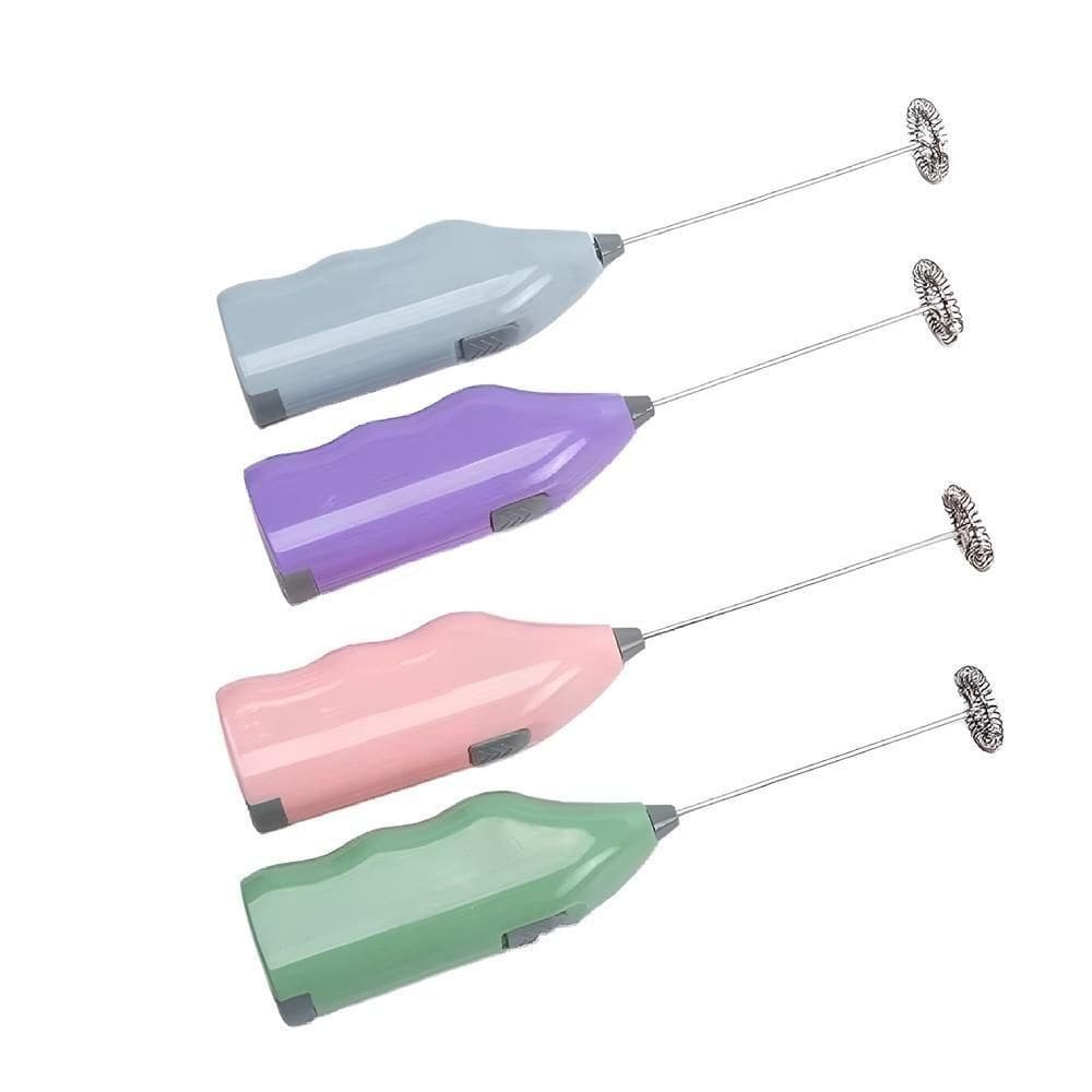 Mini Mixer Batedor Giratório A Pilha Para Café Cappuccino E Milk Shake