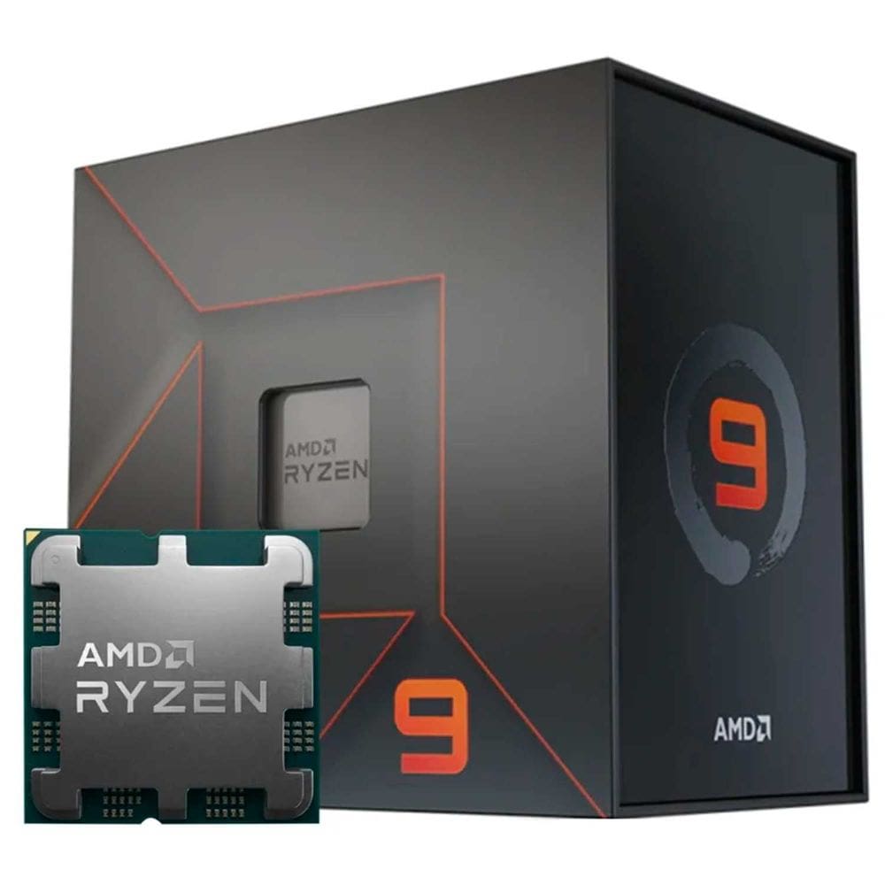 Processador AMD Ryzen 9 7900X, 4.7GHz (5.6GHz Max Turbo), Socket AM5, Cache 76MB, DDR5, Vídeo Integrado Radeon Graphics - 100-100000589WOF