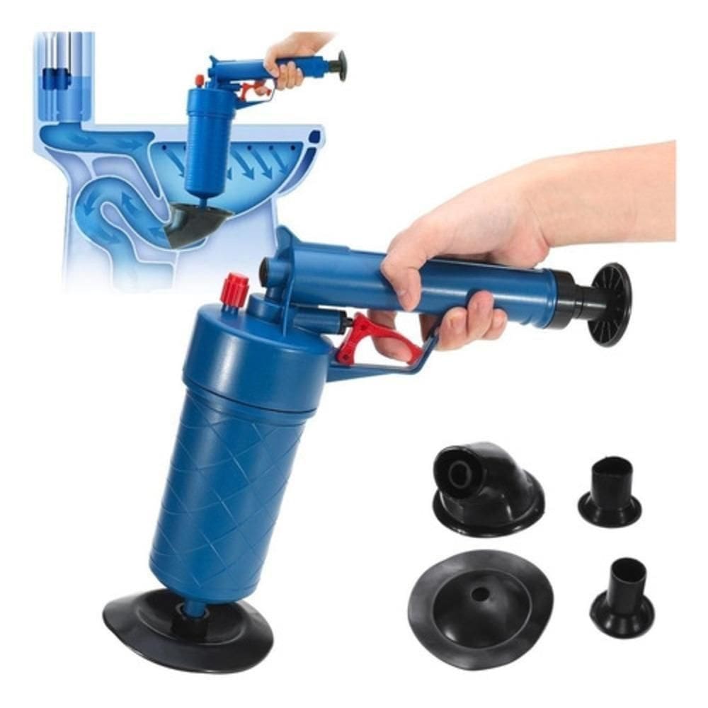 Pistola Desentupidora Alta Pressão Manual Sucção Para Vaso Sanitário