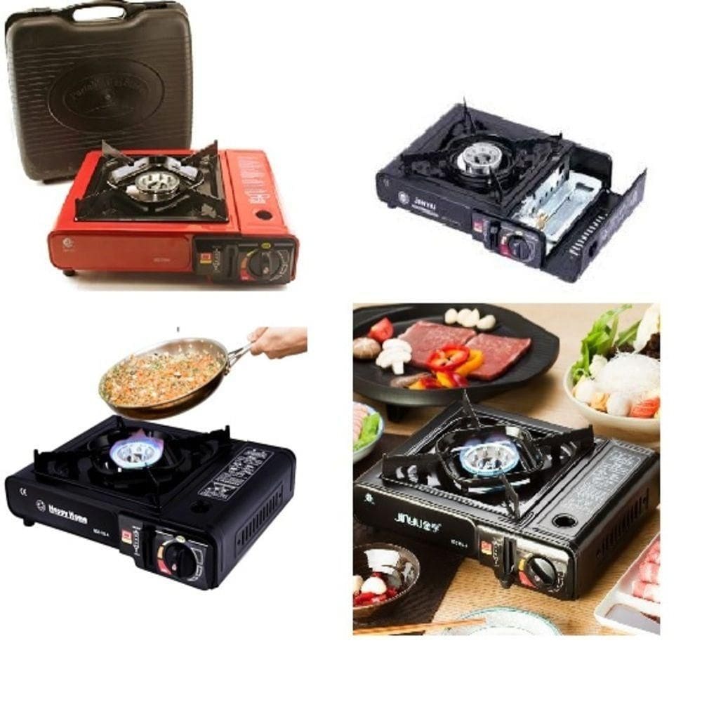 Fogão Portátil Automático Fogareiro A Gás Butano Para Camping Praia E Pesca Com Maleta
