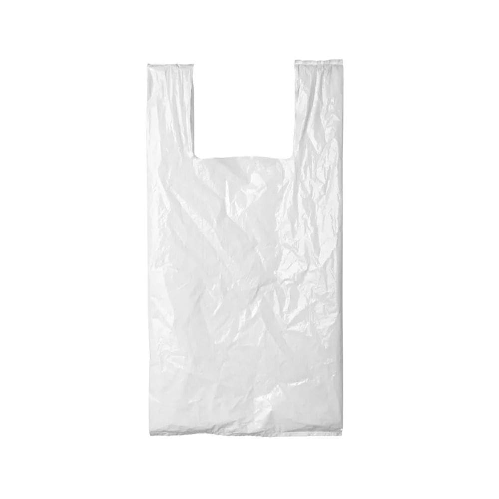 Sacola Plastica Lisa Branca Pequena 42x54 10 Milheiro