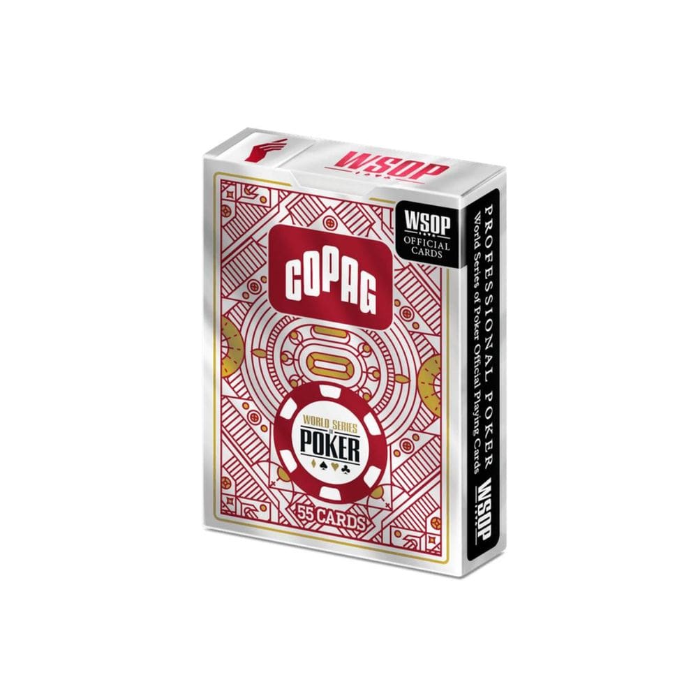 Baralho Wsop Unitario Vermelho Poker Size Copag 55 Cartas Jogo