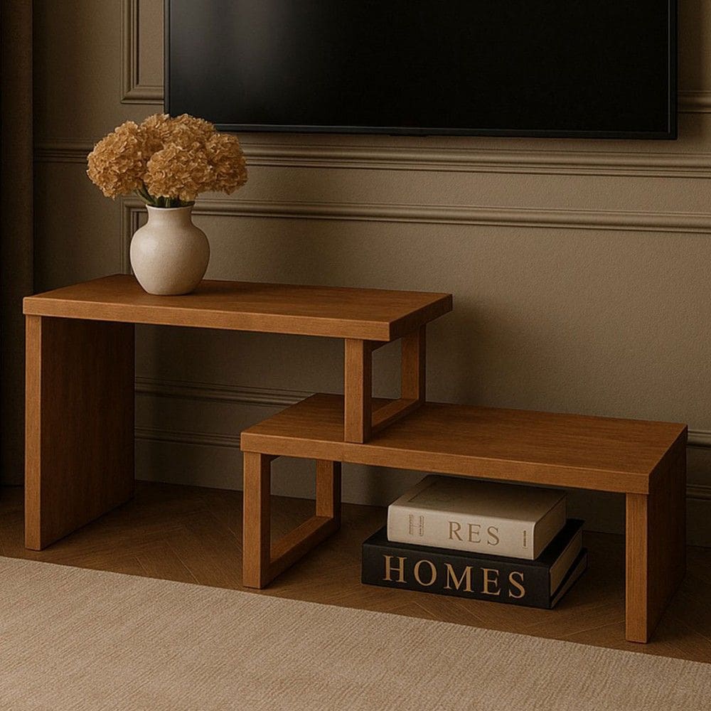 Rack para TV Até 70 Polegadas Netuno Natural - Tebarrot