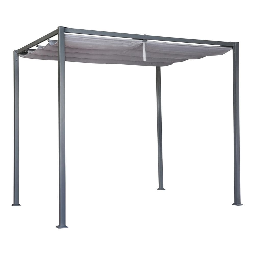 Tenda Pergolado Cinza Aco E Poliester 3x3m - Lisboa