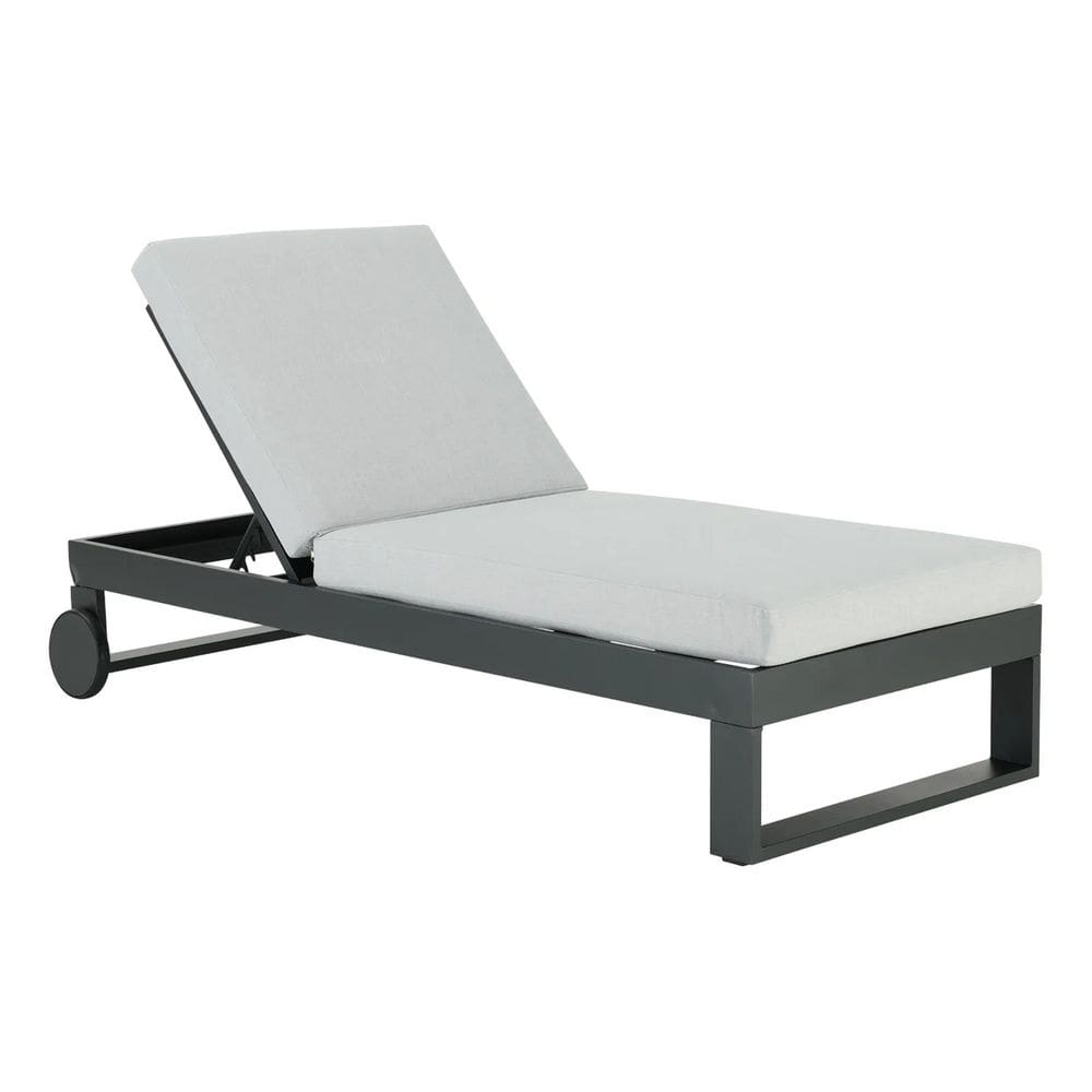 MP - Espreguicadeira Branco E Cinza Aluminio