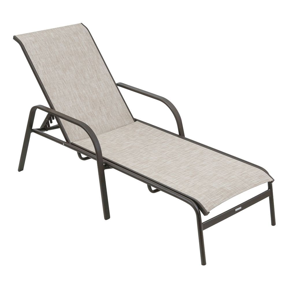 Espreguicadeira Bege Aluminio Reclinavel 120kg - Budapeste