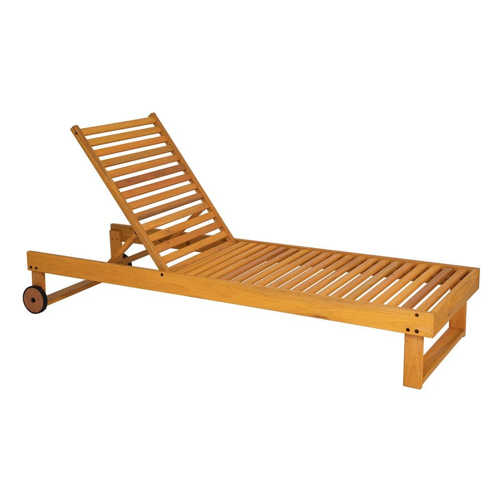 Espreguicadeira Canela Madeira Reclinavel 130kg - Monaco