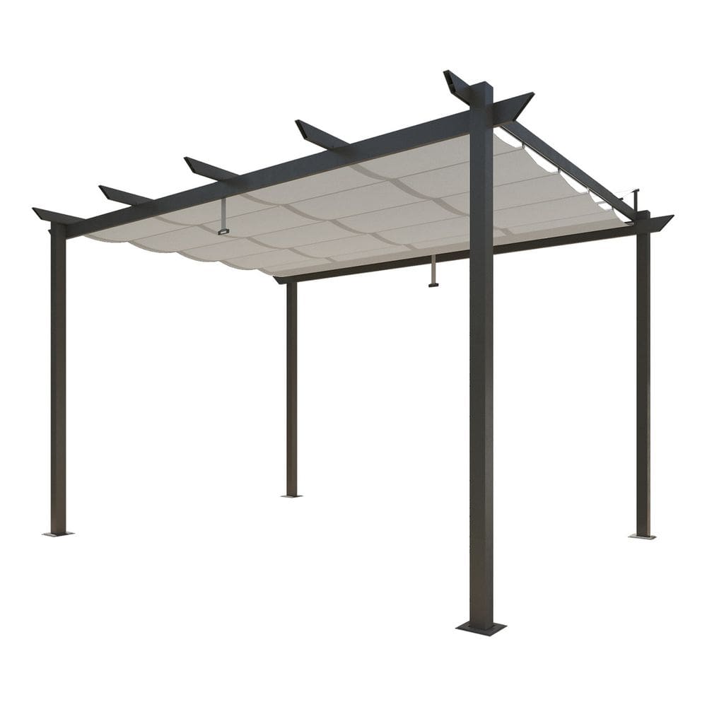 Tenda Pergolado Cinza Aluminio Poliester 3x4m - Madri