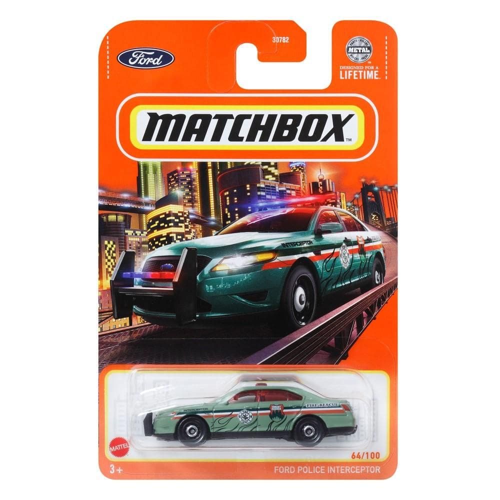 Matchbox Carros Basicos Ford Police - Mattel