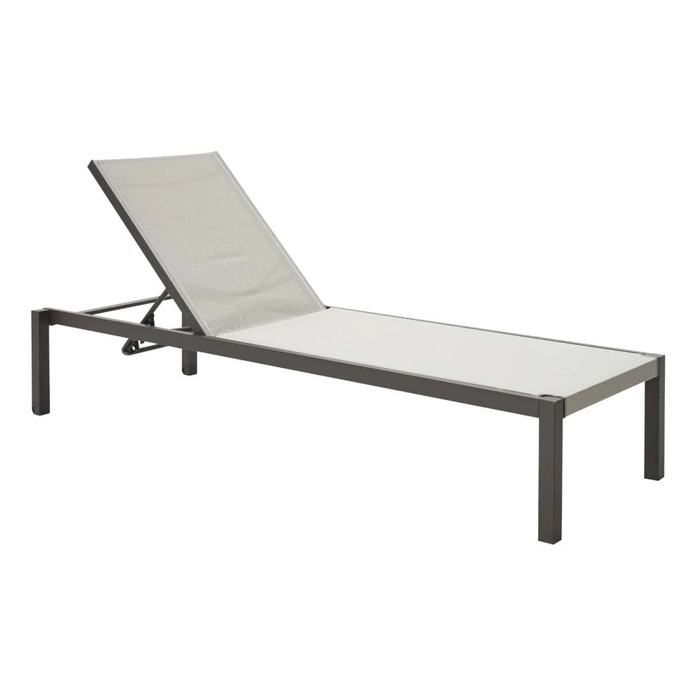 Espreguicadeira Marrom Aluminio 4p Reclinavel 160kg - Atenas