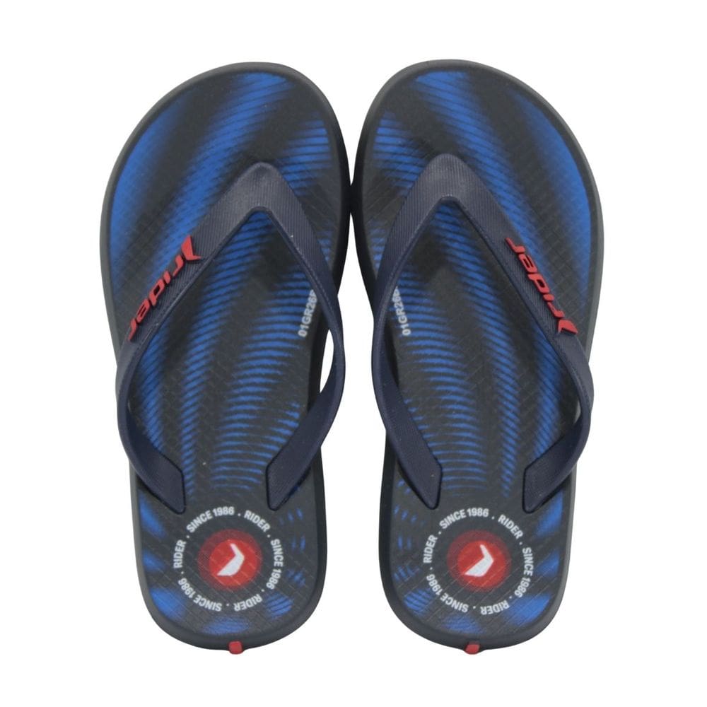 Chinelo Infantil Rider R1 Style Azul Escuro/Vermelho