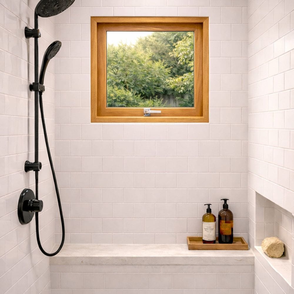 Janela Madecen Maximar Eucalipto 60x60cm Premium  Natural