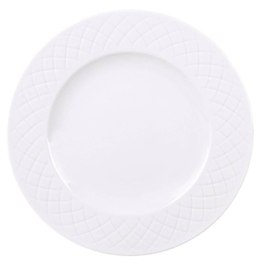 Jogo 12 Pratos Rasos Porcelana Branca 27cm Tramontina Ingrid Cozinha Servir Mesa Posta Jantar Almoço