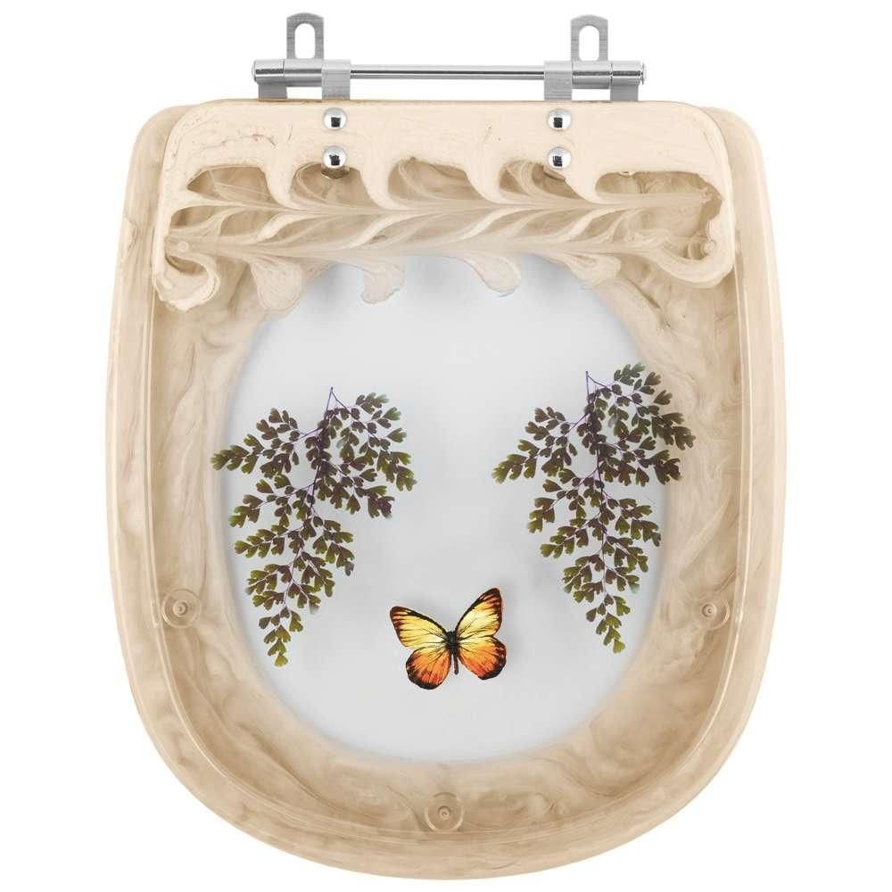 Acento Sanitário Acrílico Decorada Sabatini Bege para vaso Icasa 6lpf