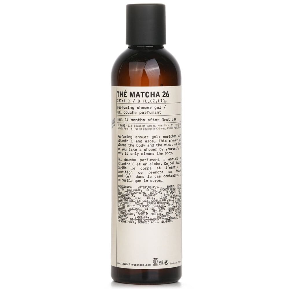 Gel de banho Le Labo The Matcha 26 237mL com vitamina E e aloe vera
