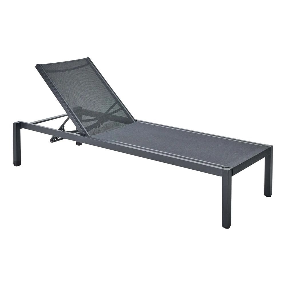 Espreguicadeira Cinza Aluminio 4p Reclinavel 160kg - Berlim