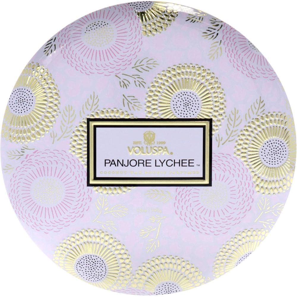 Vela Voluspa Panjore Lychee 340g 3 Pavios Cera de Coco