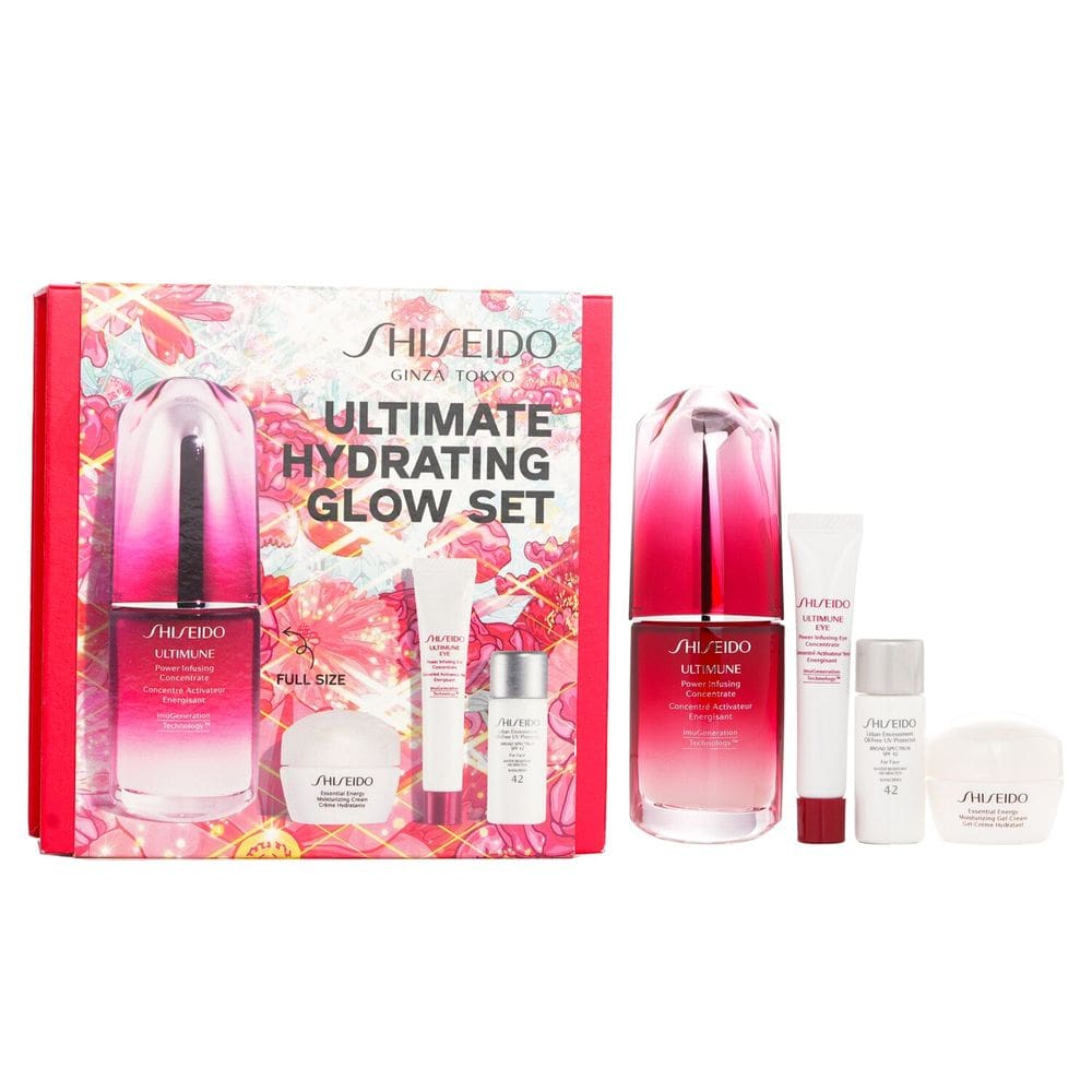 Conjunto de cuidados com a pele Shiseido Ultimate Hydrating Glow com 4 itens