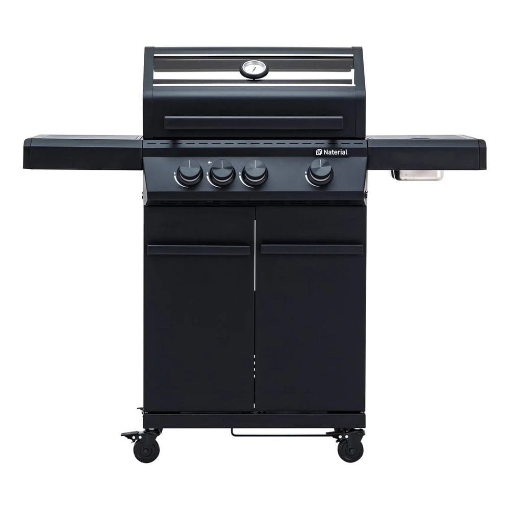 Churrasqueira Americana Gas 4 Queimadores Black Inox Premier