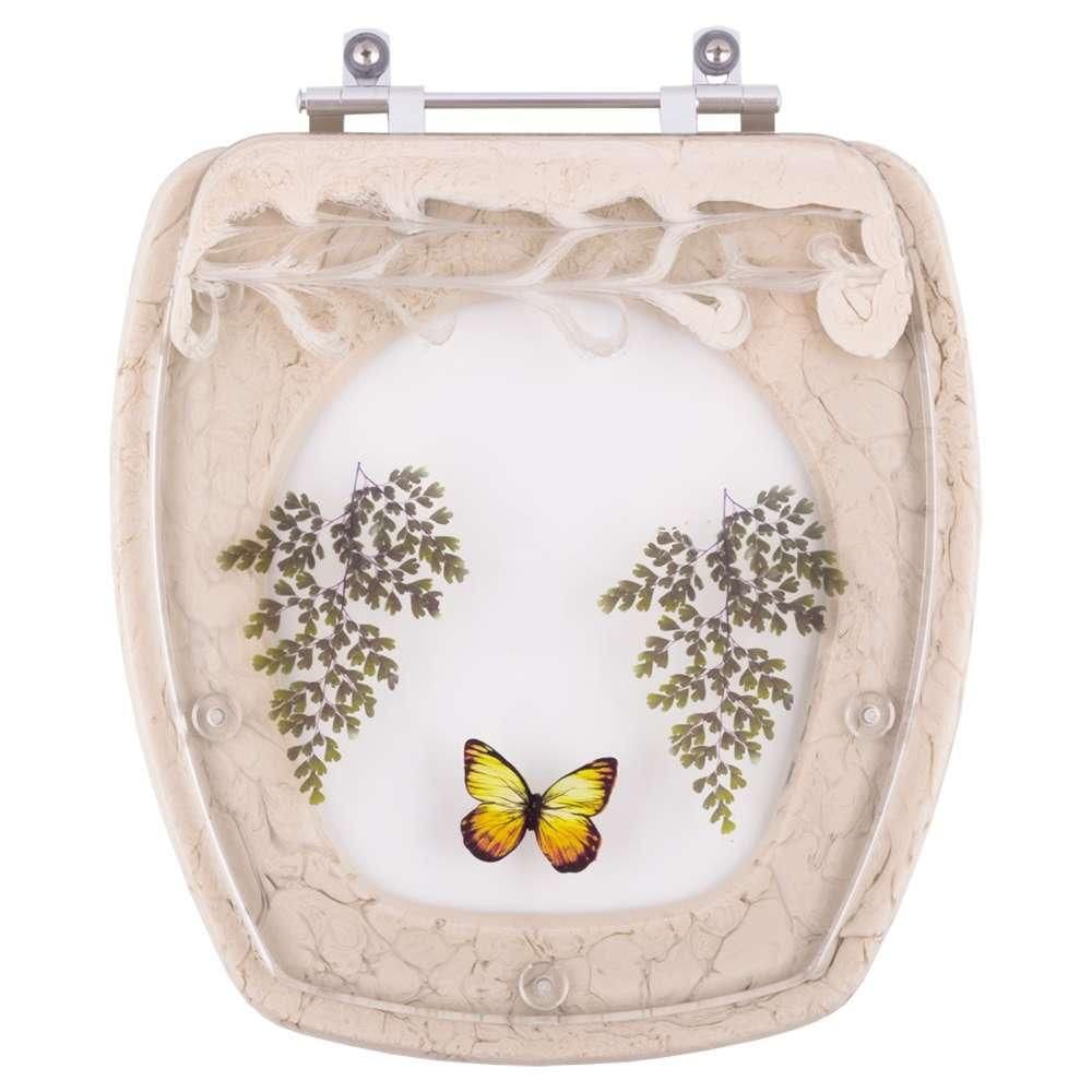 Acento Sanitário Decorada Stylus Bege Para Louça Celite