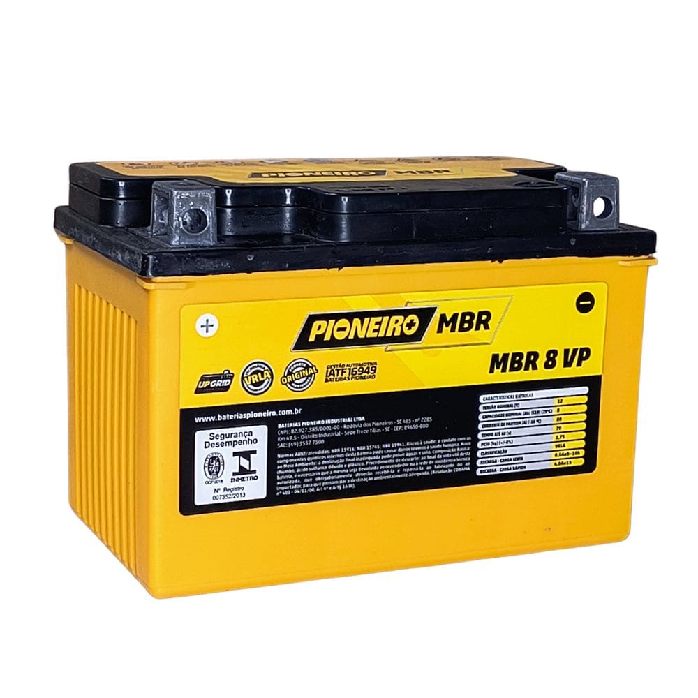 Acum. Elet. Moto Mbr 8 Vp