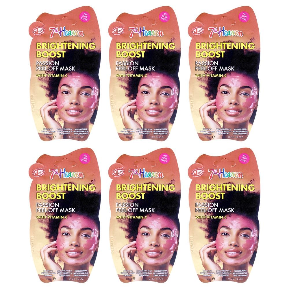 Máscara facial 7th Heaven Passion Peel Off para mulheres 6 x 10 ml