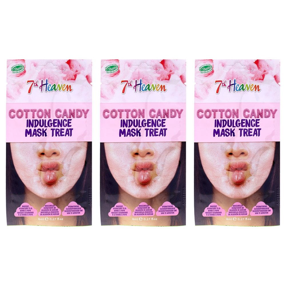 Máscara facial 7th Heaven Cotton Candy Light Moisturising 80mL x3