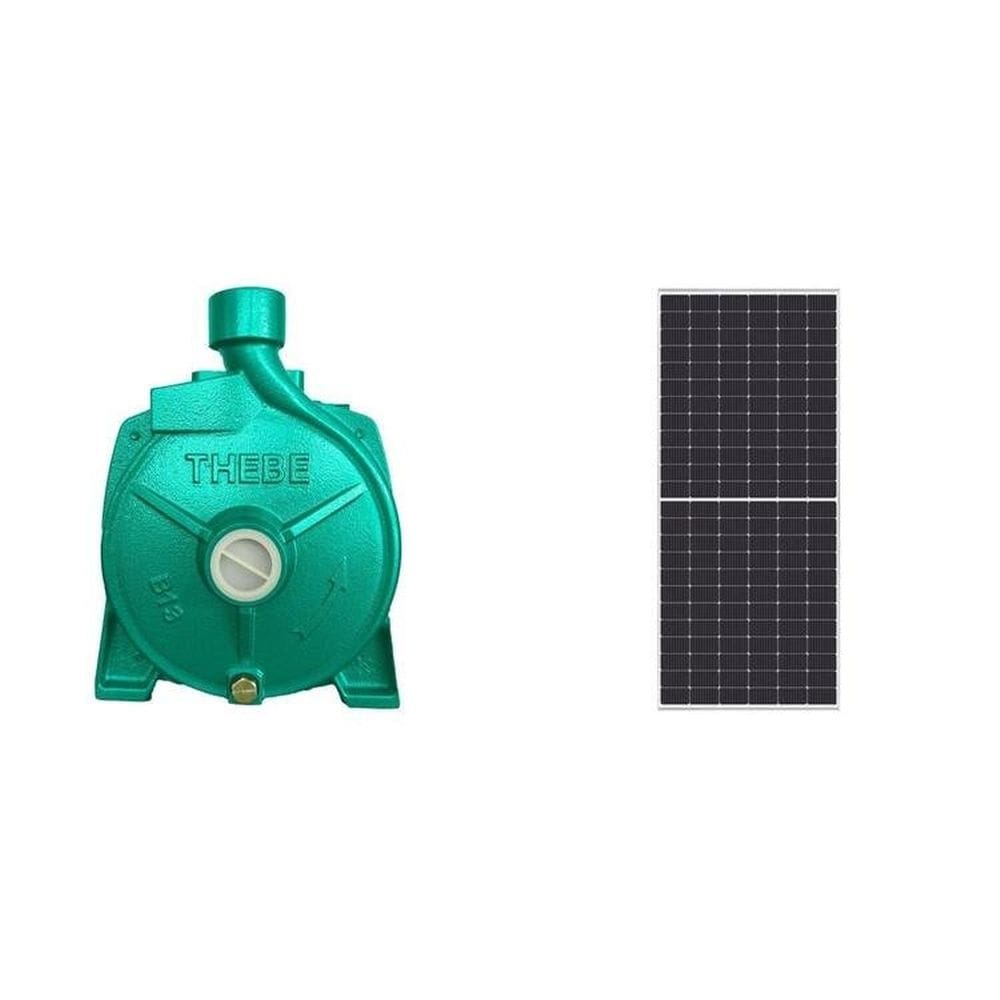 Kit Bomba Solar B-13 950w Ip44 114v + 3 Placas Solares Monocristalina Half-cell 550w Thebe Verde/Preto