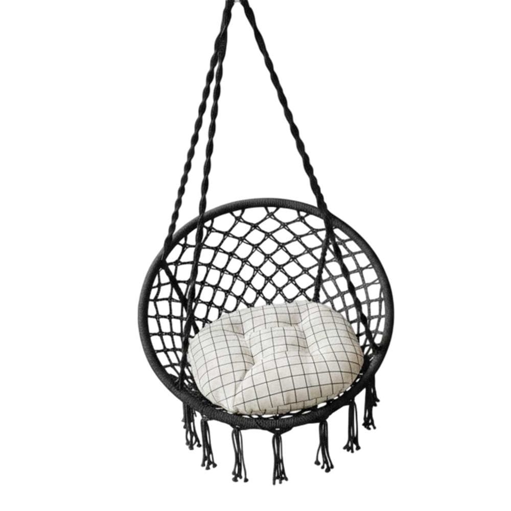 Cadeira Rede Suspensa Balanço Almofada Confortavel Sacada Varanda Jardim Quintal Casa Area Lazer Decoraçao