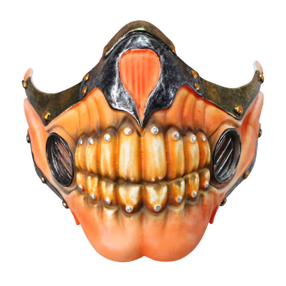 Festa de cosplay de Halloween com máscara de caveira Attack on Titan Resin