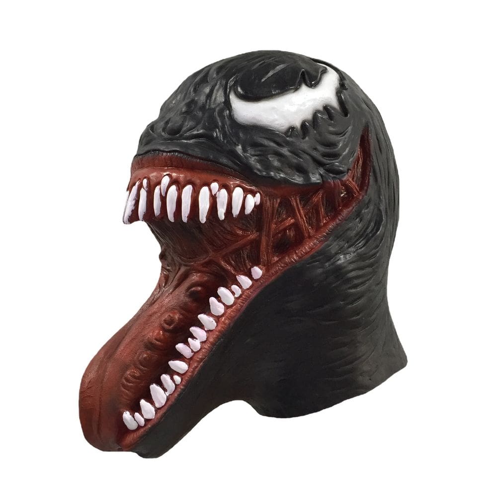Capacete Mask Venom Latex Cosplay Hero and Villain para Hallo