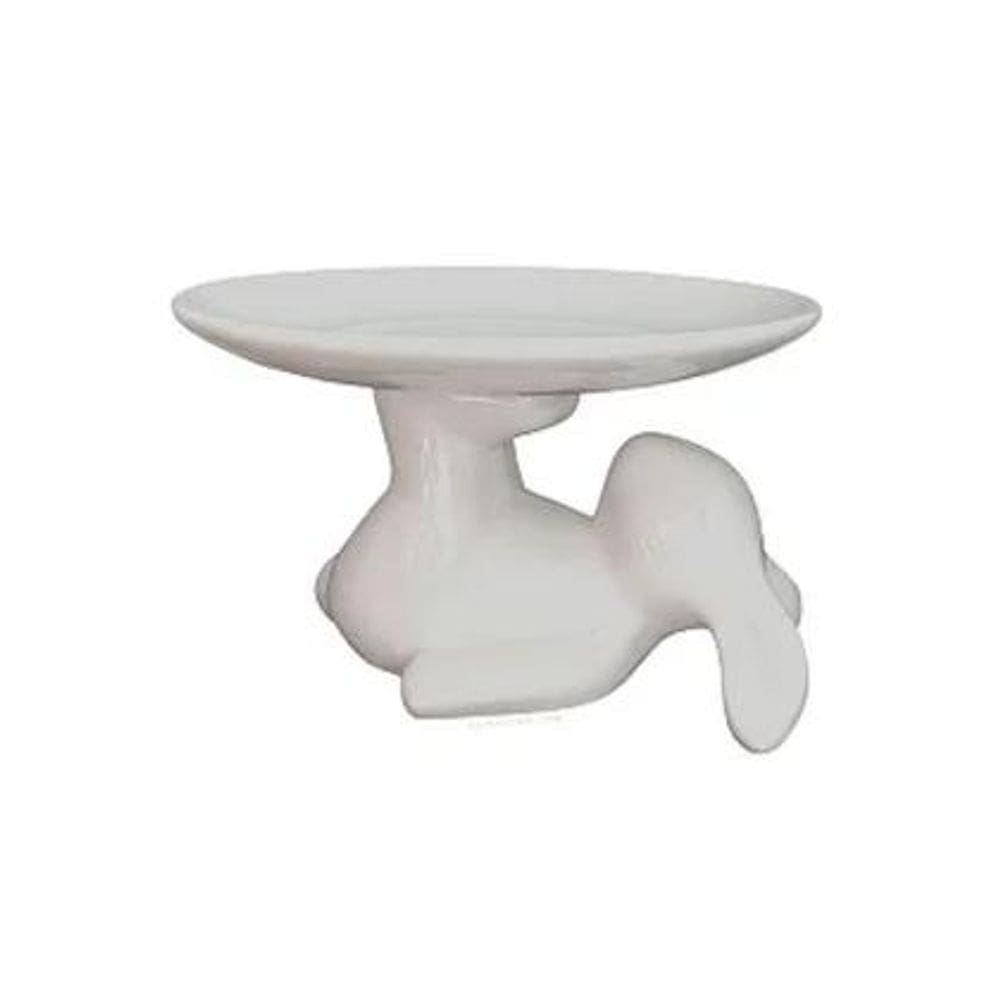 Boleira Coelho de Pascoa Branca 18x18x8cm